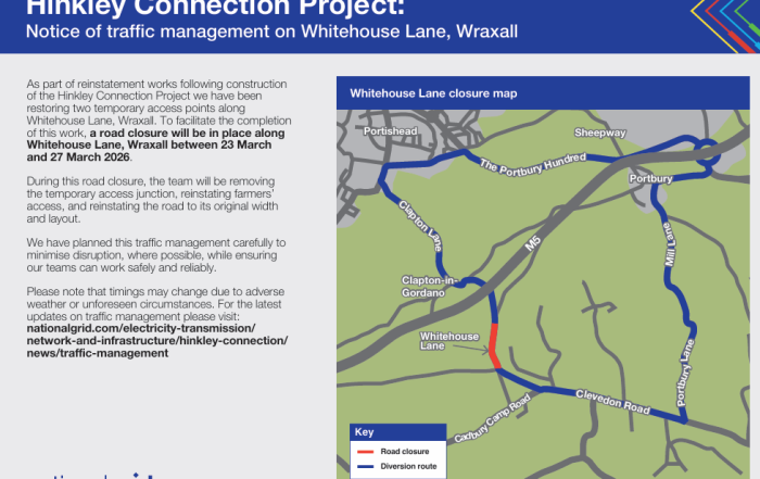 Hinkley road closure